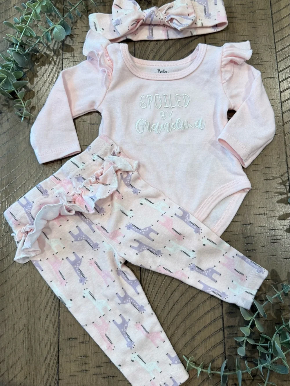 Spoiled by Grandma Outfit Set | Baby Girl 3-Piece Set